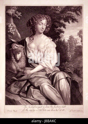 Eleanor ('Nell') Gwyn by Gerard Valck, after Sir Peter Lely Stock Photo