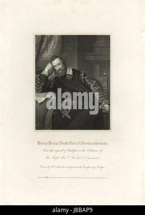 Henry Percy, 9th Earl of Northumberland by John Samuel Agar, published by Lackington, Hughes, Harding, Mavor & Jones, and published by Longman, Hurst, Rees, Orme & Brown, after Robert William Satchwell, after Sir Anth 0164 Stock Photo