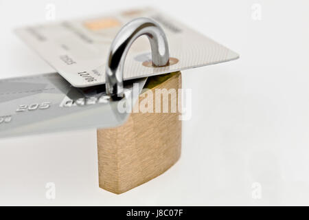 lock, bank, lending institution, still life, office, closeup, euro, horizontal, Stock Photo