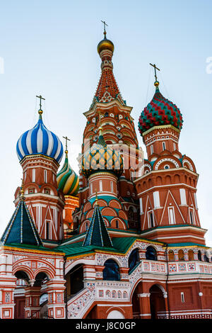 Cathedral of Vasily the Blessed on the Red Square in Moscow, Russia Stock Photo