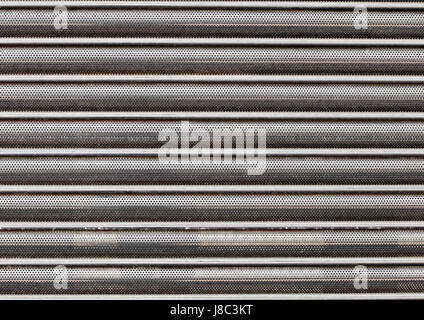 Steel fence sheet texture background with line plates Stock Photo