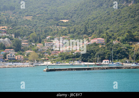 Sami port in Kefalonia , Greece Stock Photo