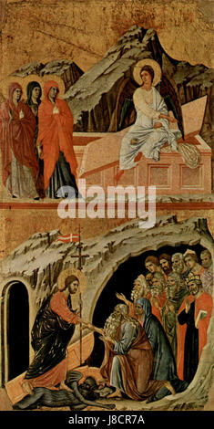 A work by Duccio di Buoninsegna, an Italian painter of the late Middle ...