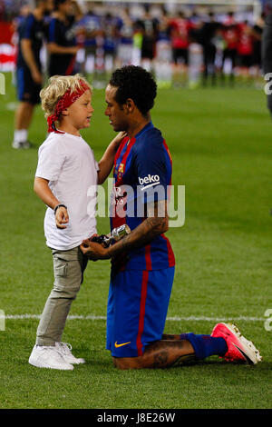 Neymar Da Silva Santos Junior (11) FC Barcelona's player. Copa del Rey between FC Barcelona vs Deportivo Alaves at the Vicente Calderon stadium in Madrid, Spain, May 27, 2017 . Stock Photo