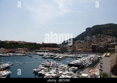 Monte Carlo, Monaco. 28th May, 2017. Monaco's harbour Formula 1 Monaco Grand Prix, Monte Carlo. Credit: Stefano Arcari/Alamy Live News Stock Photo