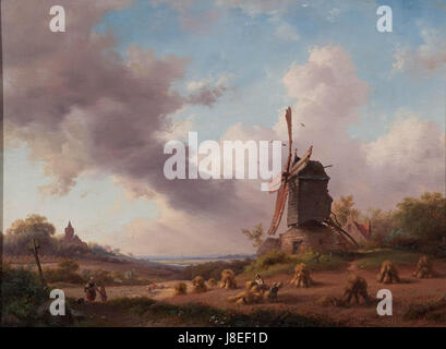 Frederik Marinus Kruseman   Oogstmaand Stock Photo