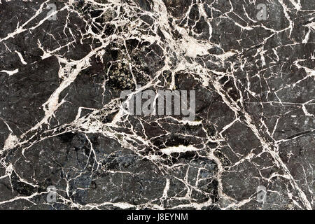 Dark green marble tile texture background with white and black cracks Stock Photo