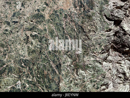 Dark green marble tile texture background with white and black cracks Stock Photo
