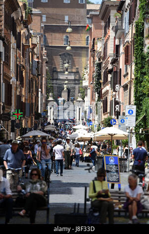 A street scene in Rome, Italy Stock Photo