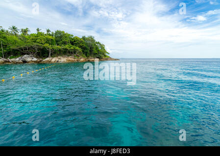 Snorkeling point with beautiful coralscape at Racha Island Phuket Thailand Stock Photo