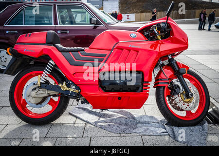 STUTTGART, GERMANY - MARCH 04, 2017: Motorcycle BMW K100 Martin. Europe's greatest classic car exhibition 'RETRO CLASSICS' Stock Photo