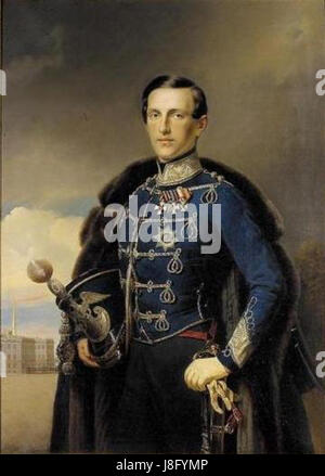 Grand Duke Konstantin Nikolayevich   Russian School   1851 Stock Photo