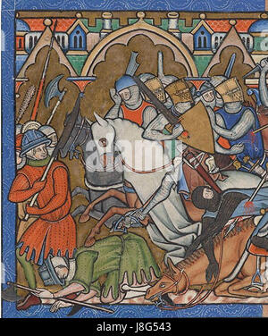 Joshua Defeated at Ai (detail), MS M.638, fol. 10r, The Crusader Bible ...