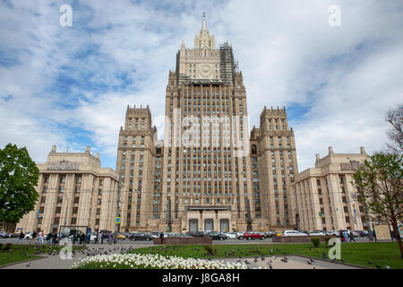 Ministry of Foreign Affairs buiding in Moscow, Russia Stock Photo