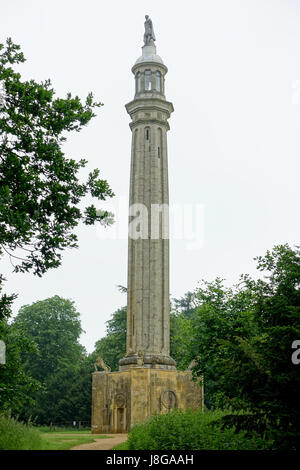 Lord Cobham's Pillar, Stowe   Buckinghamshire, England   DSC07916 Stock Photo