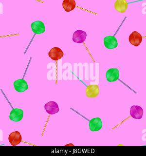 Colored Candy Seamless Pattern Stock Vector