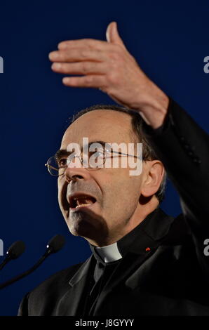 Mgr Philippe Barbarin, archbishop of Lyon (South-Eastern France) Stock Photo