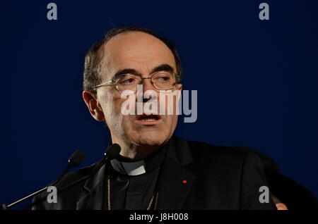 Mgr Philippe Barbarin, archbishop of Lyon (South-Eastern France) Stock Photo