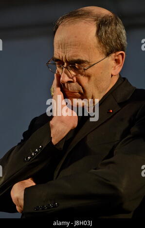 Mgr Philippe Barbarin, archbishop of Lyon (South-Eastern France) Stock Photo