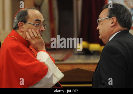 Mgr Philippe Barbarin, archbishop of Lyon (South-Eastern France) Stock Photo