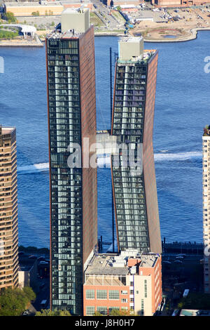 american copper buildings 626 first avenue residential skyscraper New York City USA Stock Photo