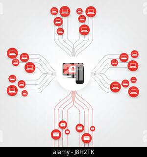 Vulnerability, Locked Devices, Encrypted Files, Lost Documents, Ransomware Attack - Failed, Vulnerable Network Threat Protection - IT Security Vector Stock Vector