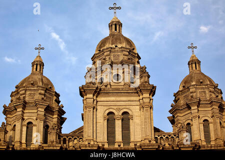 cathedral, china, beijing, travel, detail, historical, religion, religious, Stock Photo