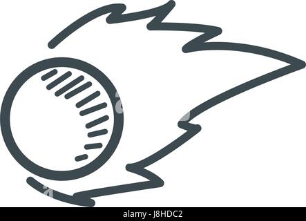 comet falling down fast astronomy image Stock Vector