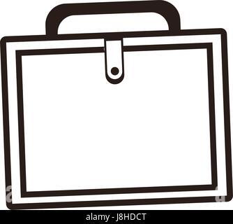business portfolio suitcase document paper image Stock Vector