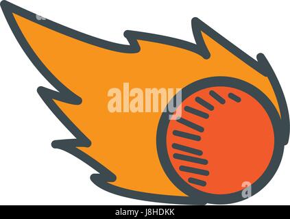 comet falling down fast astronomy image Stock Vector