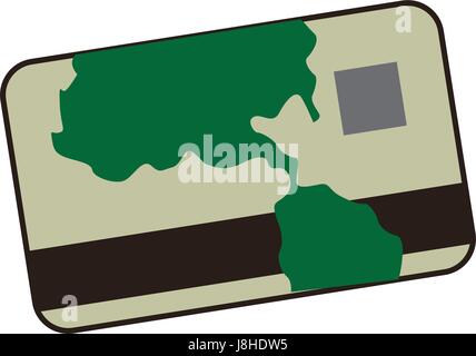 cartoon credit card banking finance image Stock Vector