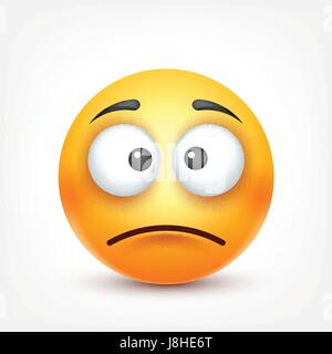 sad face emoji character vector illustration design Stock Vector Image ...