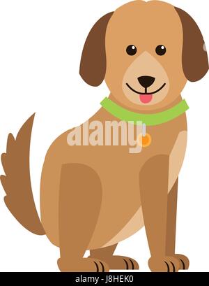 cartoon dog animal pet family image Stock Vector