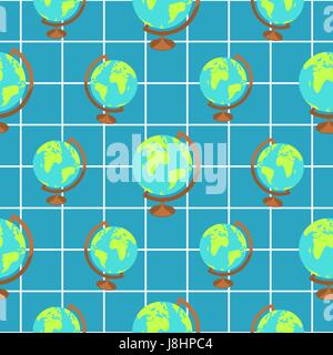 School objects vector seamless pattern. Stock Vector