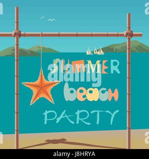 Summer time concept. Stock Vector