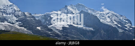 mountains, switzerland, monk, virgin, big, large, enormous, extreme, powerful, Stock Photo