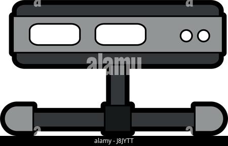 server web hosting related icon image Stock Vector