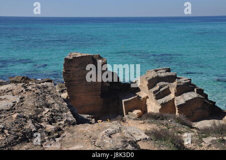 coast near ses covetes,mallorca Stock Photo