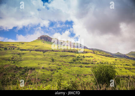 Beautyful look of the Landscapes region of Drakensberg - South Africa Stock Photo