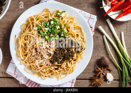 Traditional Chinese Snack, Yibin Burning Noodle. Stock Photo