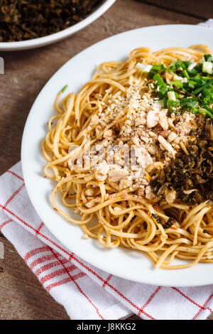 Traditional Chinese Snack, Yibin Burning Noodle. Stock Photo