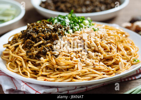 Traditional Chinese Snack, Yibin Burning Noodle. Stock Photo