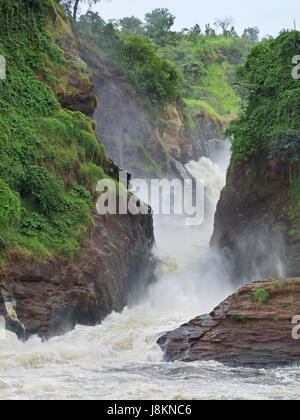 africa, uganda, dash, go quickly, fast, quick, quickly, speed, velocity, river, Stock Photo