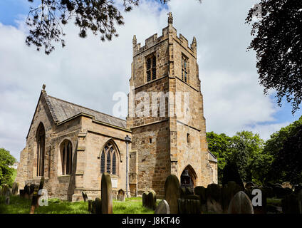 All Saints Church, Hutton Rudby, North Yorkshire. Stock Photo