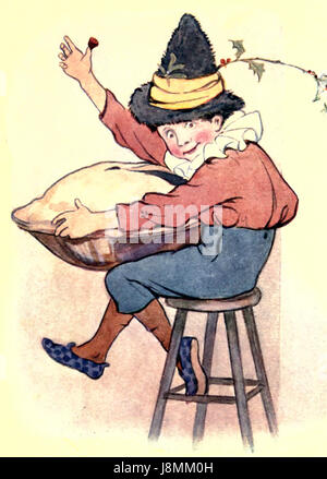 Little Jack Horner, sat in a corner - Nursery Rhyme Stock Photo