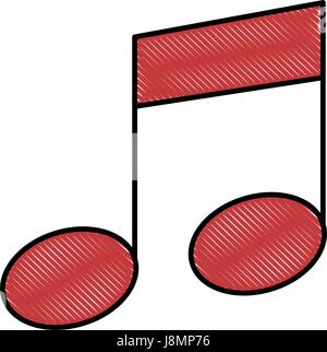 musical note tone Stock Vector