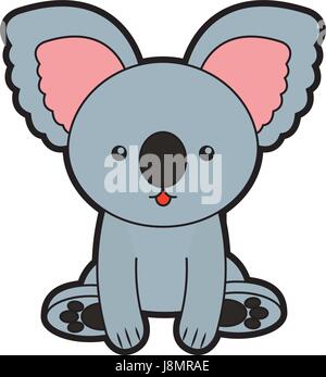 Cute Koala Cartoon Stock Vector Image Art Alamy