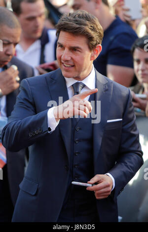 Madrid, Spain. 29th May, 2017. Actor Tom Cruise during photocall for The Mummy in Madrid on Monday  May 29, 2017 Credit: Gtres Información más Comuniación on line,S.L./Alamy Live News Stock Photo