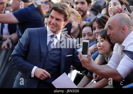 Madrid, Spain. 29th May, 2017. Actor Tom Cruise during photocall for The Mummy in Madrid on Monday  May 29, 2017 Credit: Gtres Información más Comuniación on line,S.L./Alamy Live News Stock Photo