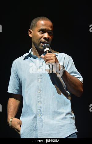 Miami, FL, USA. 28th May, 2017. Actor/comedian Blee performs onstage during the 10th Annual Memorial Weekend Comedy Festival at James L. Knight Center on May 28, 2017 in Miami, Florida. Credit: Mpi10/Media Punch/Alamy Live News Stock Photo